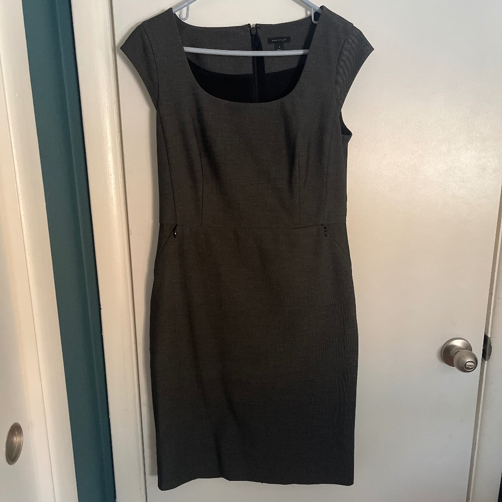 Ann Taylor Gray Bistretch Dress